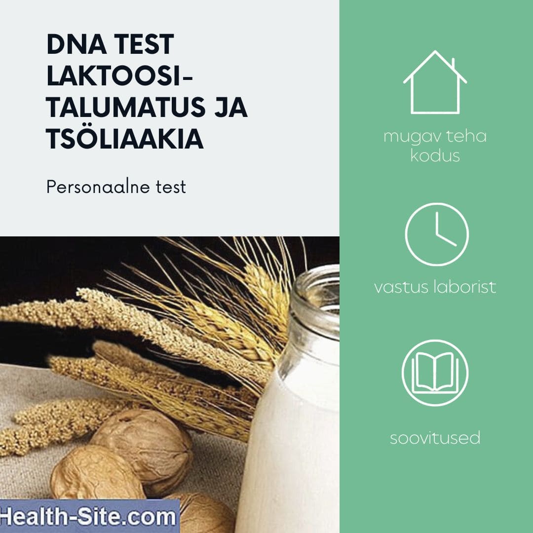 Laktoositalumatuse+ Tsöliaakia DNA test(kodus)